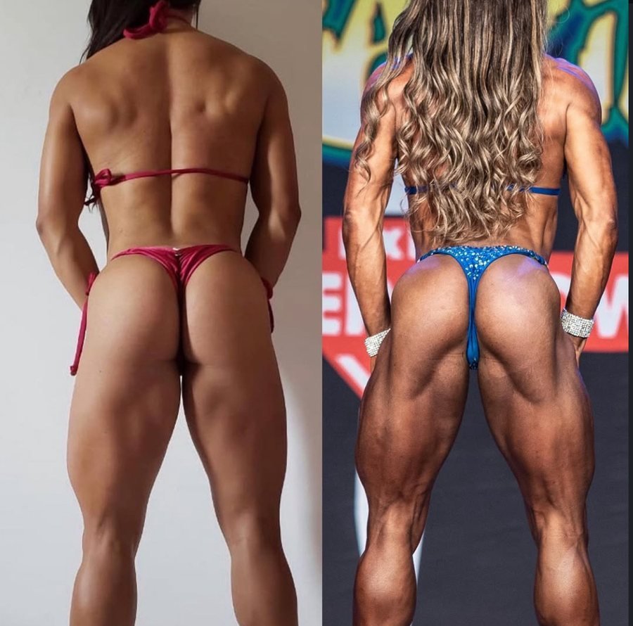 Antes e depois de aluna do Team Miletnar